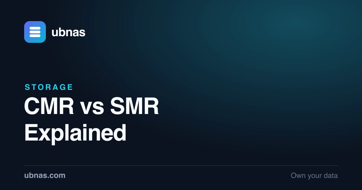 CMR vs SMR Hard Drives Explained (and Why It Matters for NAS)