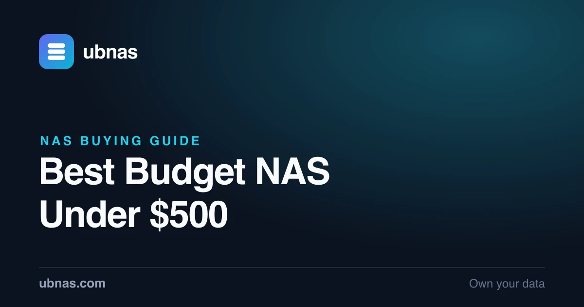 Best Budget NAS Under $500 in 2026