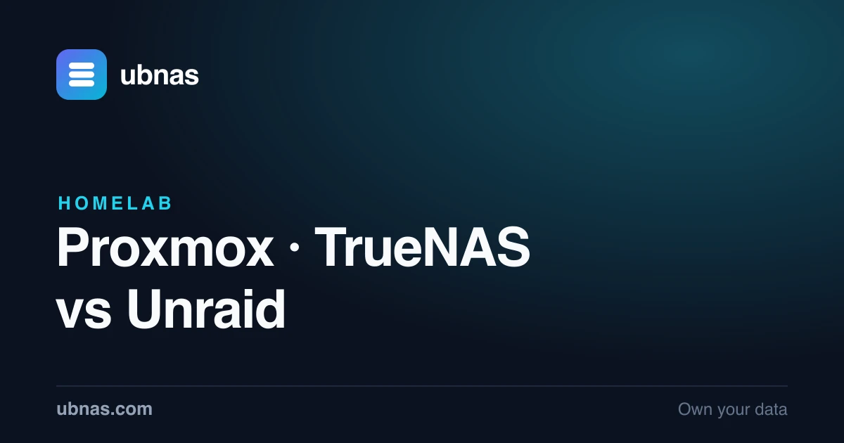 Proxmox vs TrueNAS vs Unraid: Which Homelab OS in 2026?