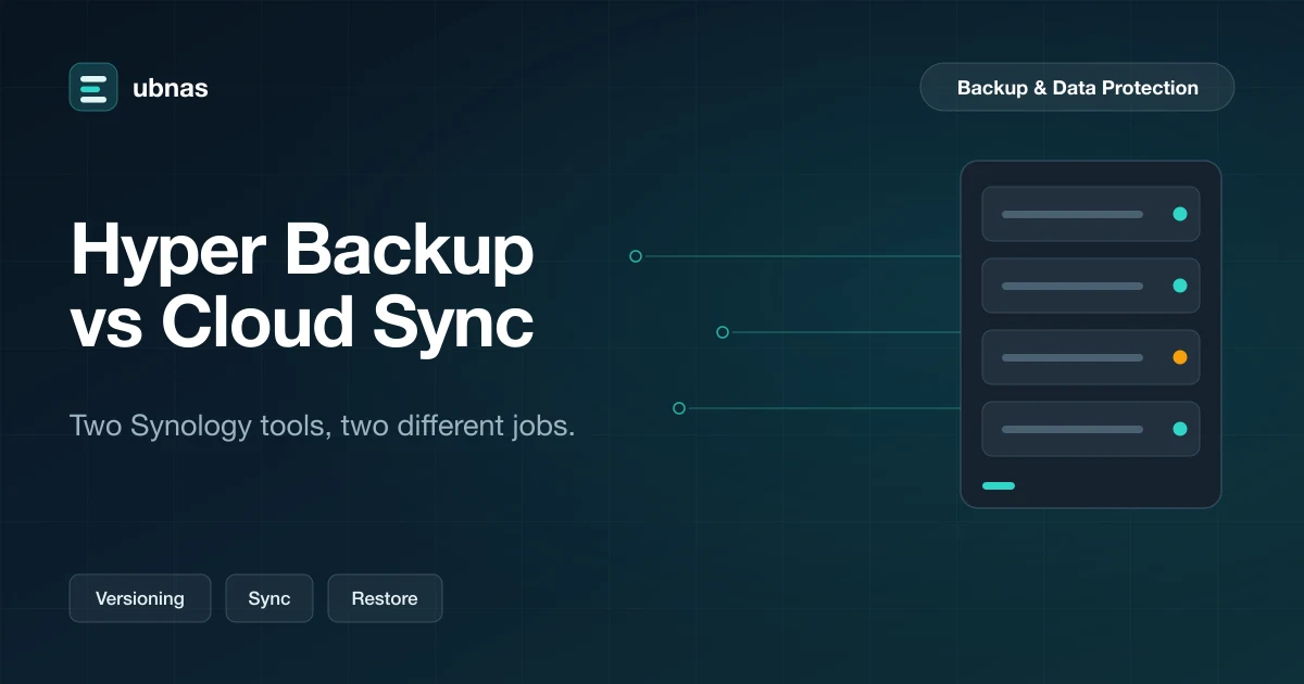 Synology Hyper Backup vs Cloud Sync: Which Should You Use?