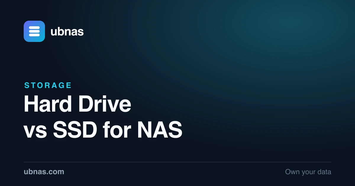 Hard Drive vs SSD for a NAS: Which Should You Use?