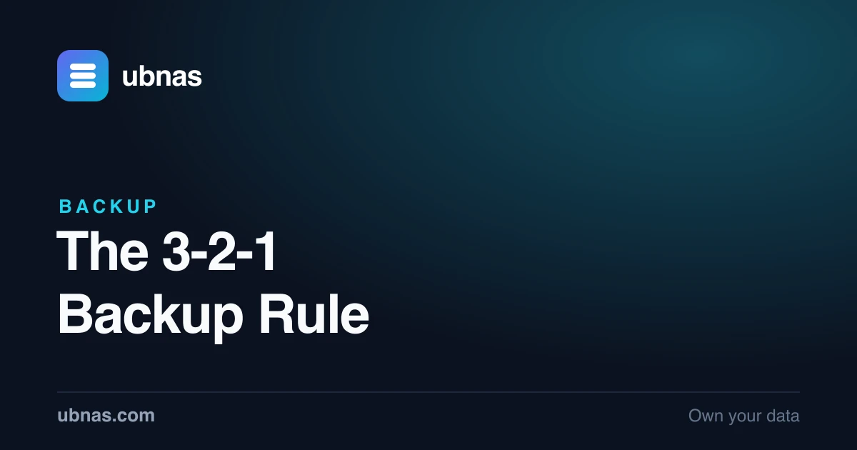 The 3-2-1 Backup Rule for Your NAS (and How to Actually Do It)